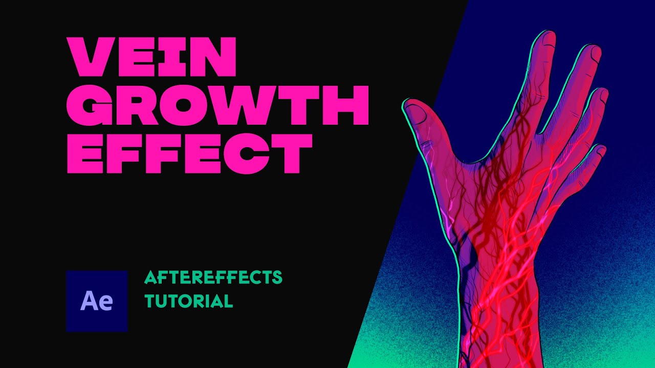 Vein Growth Effect. After Effects Tutorial