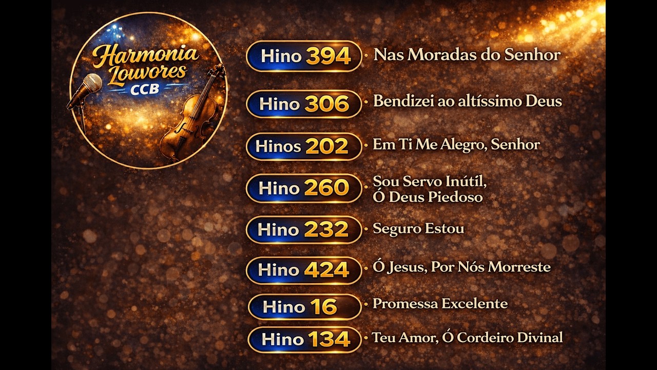 Coletânea de Belos Hinos CCB Harmonia Louvores CCB Vol. 1