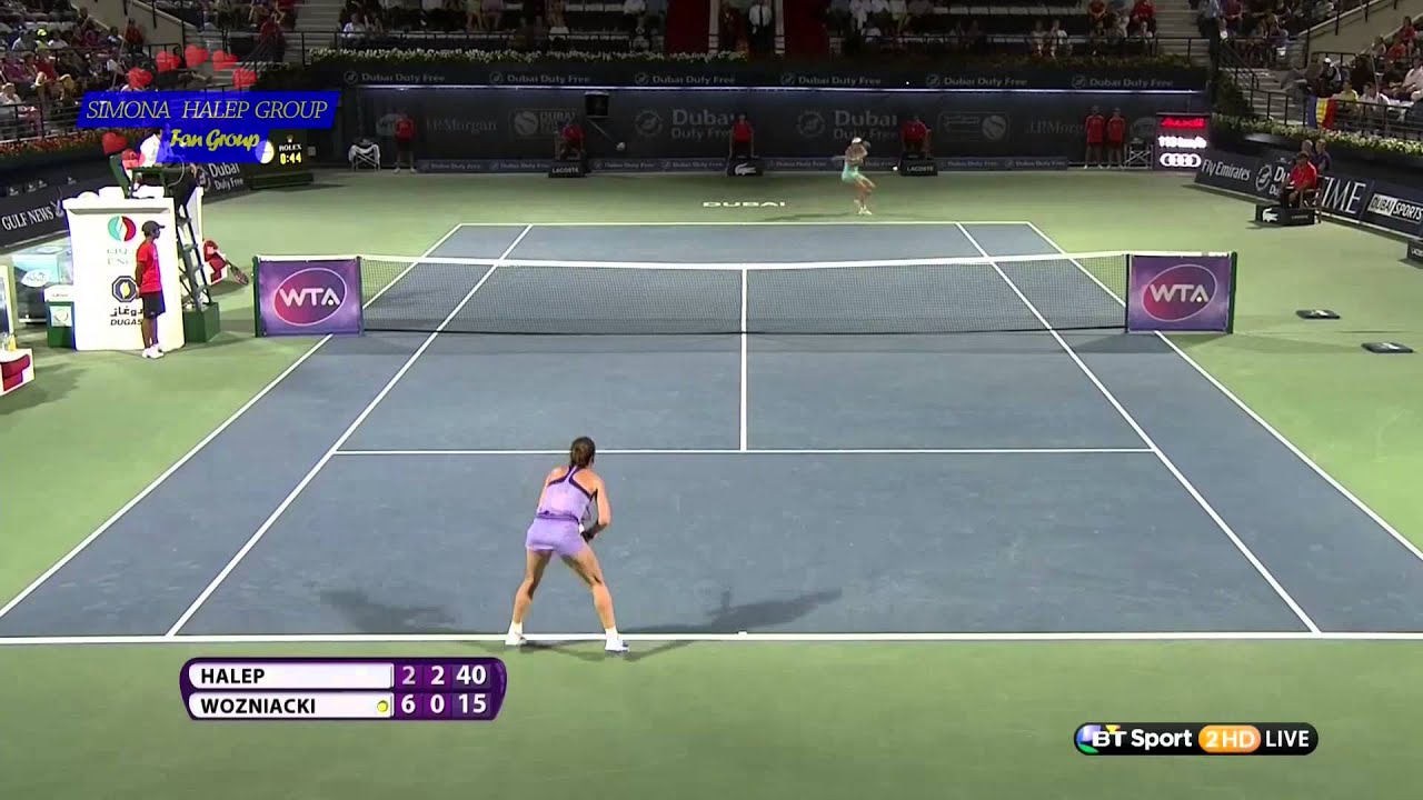 Simona Halep Caroline Wozniacki Dubai 2015 seen by FB Simona Halep Group