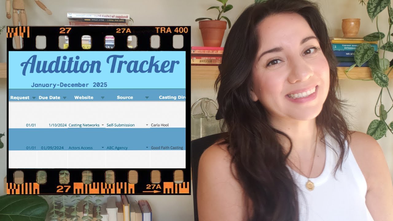 2025 Audition Tracker! Downloadable Template for Actors | Acting Essentials