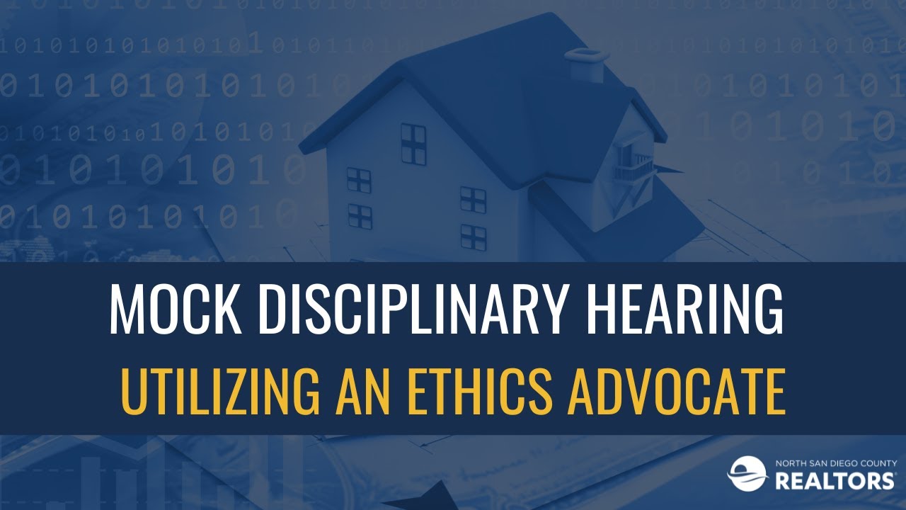 Mock Disciplinary Hearing Training: Featuring an Ethics Advocate