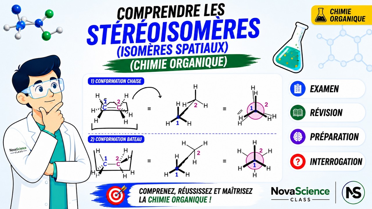 Chimie Organique (Exercice 16 - suite) : Comprendre les stéréoisomères (isomères spatiaux)