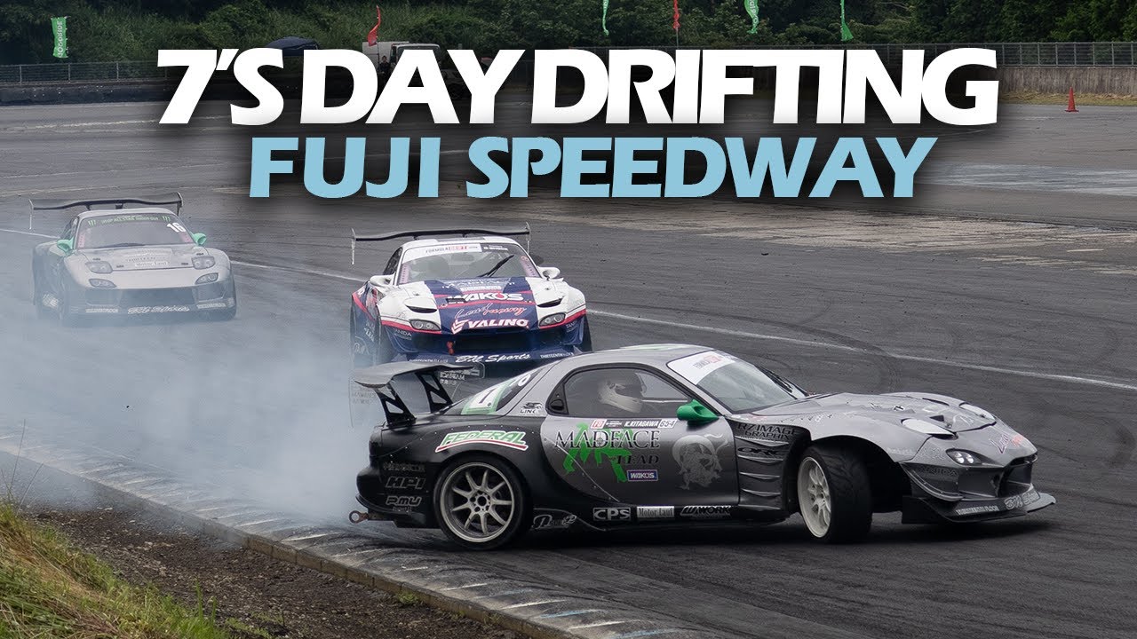RX7 Rotary Drifting! 7's Day in Japan