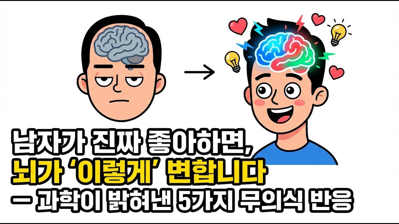 남자가 진짜 좋아하면, 뇌가 '이렇게' 변합니다 — 과학이 밝혀낸 5가지 무의식 반응