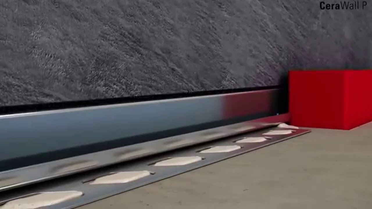 Dallmer CeraWall P hemzemin lineer duş kanalı - uygulama