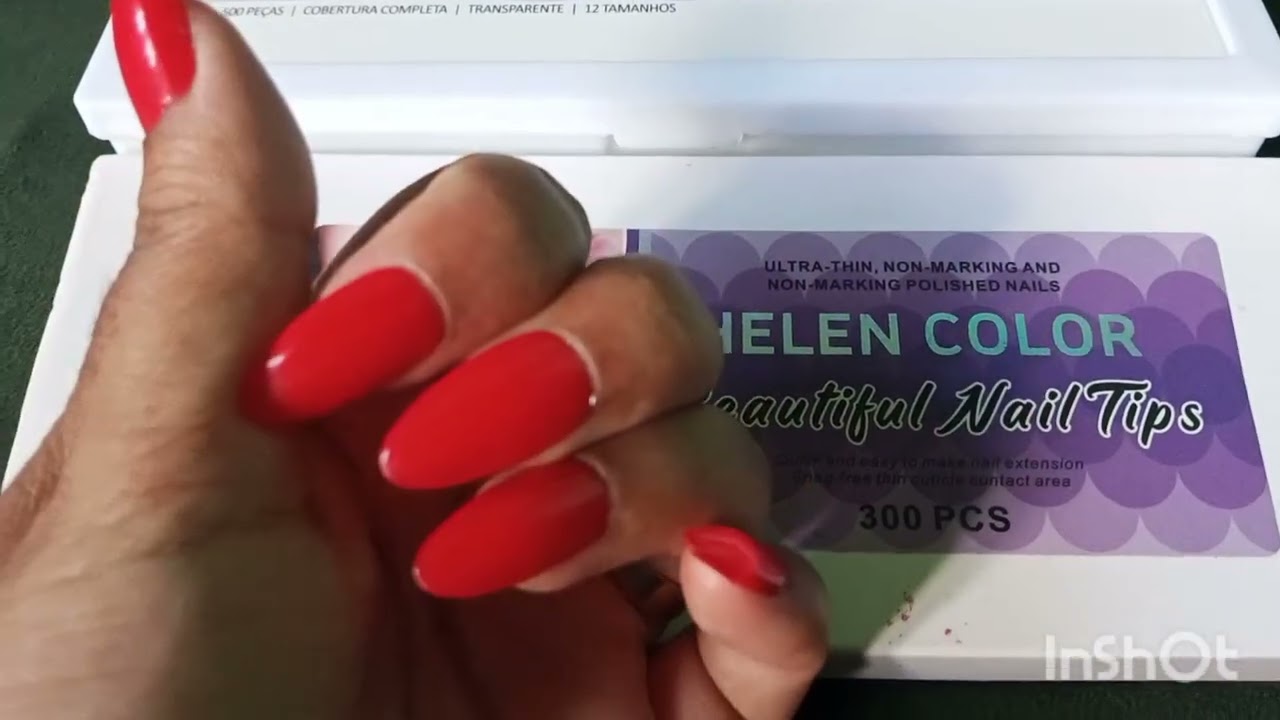 Recebido pago da shopee  unhas postiças almond soft gel