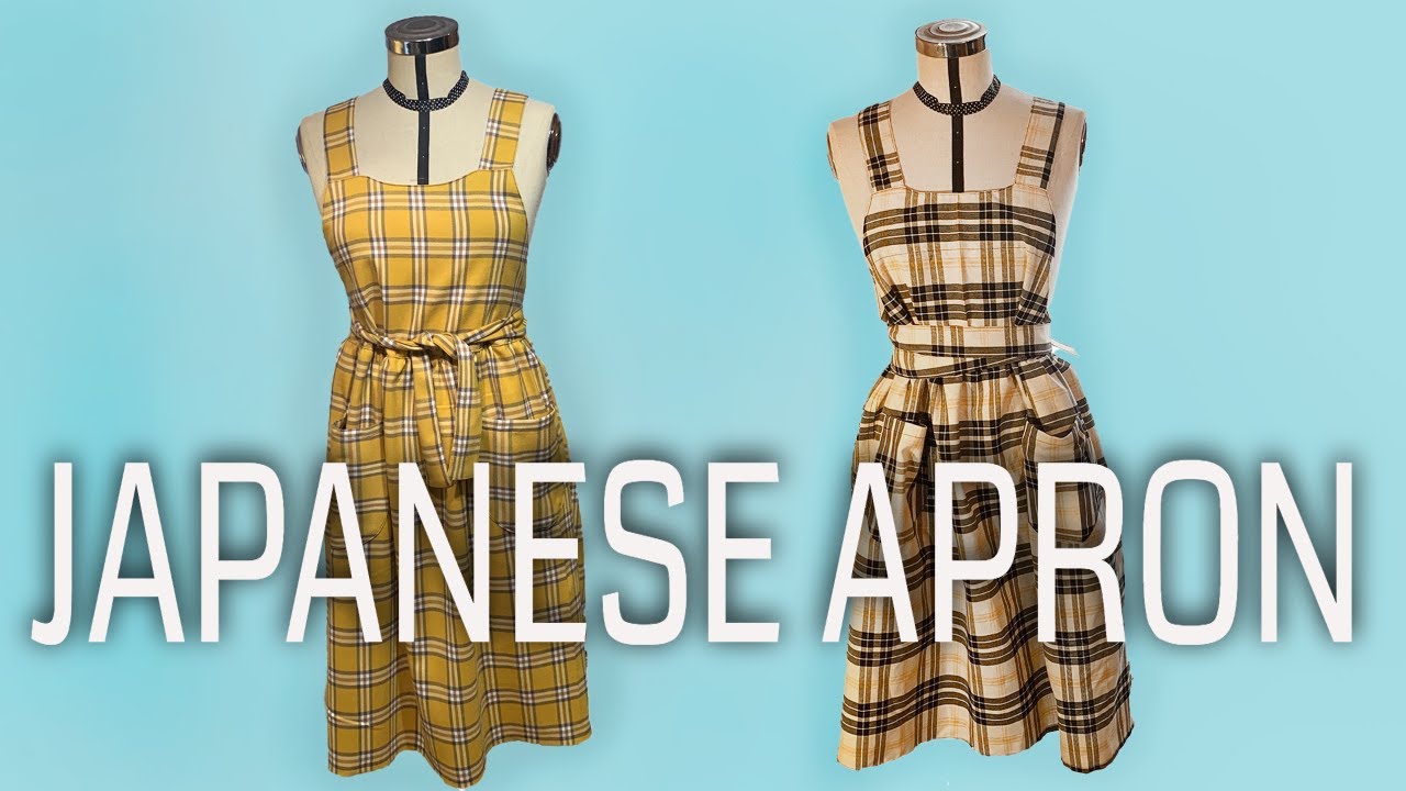 Sewing a Japanese apron