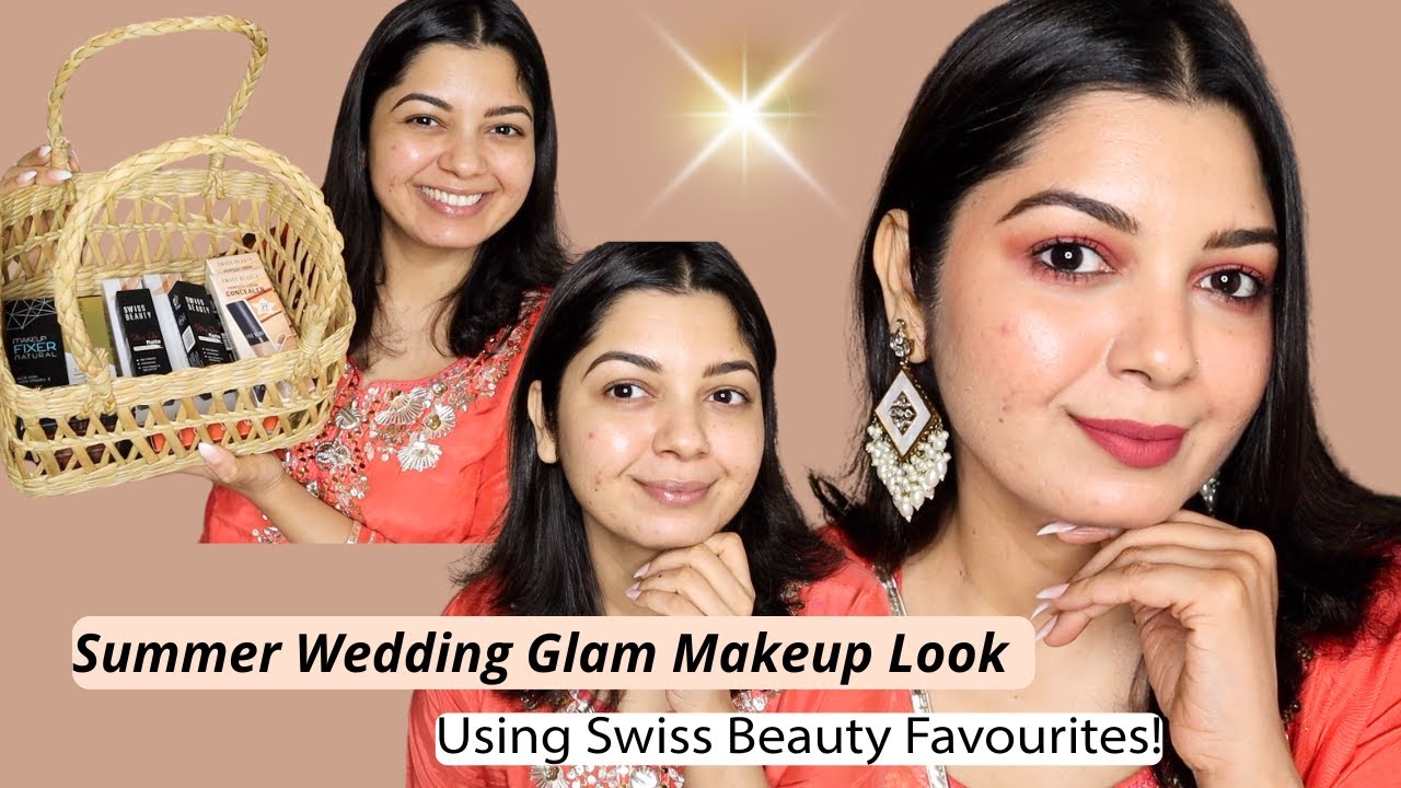 Summer Wedding Glam ✨️ Makeup Look Using Swiss Beauty Favs! 💖
