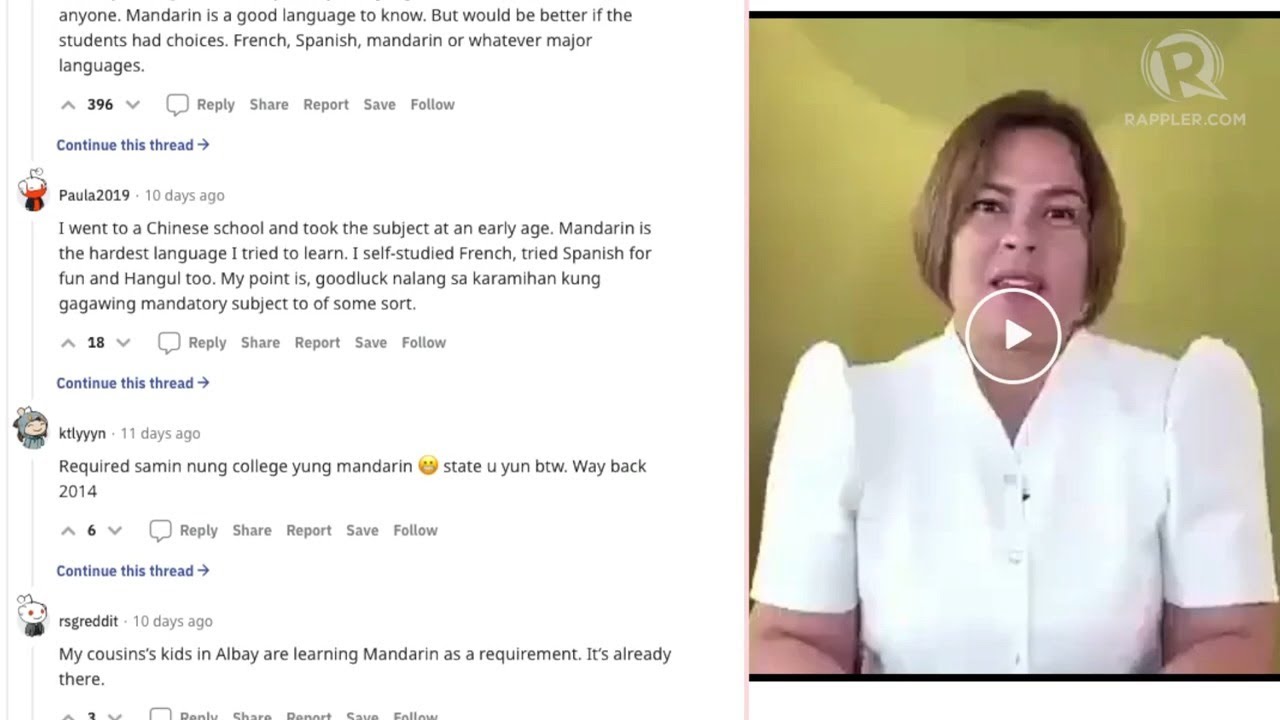Why Sara Duterte spoke Mandarin
