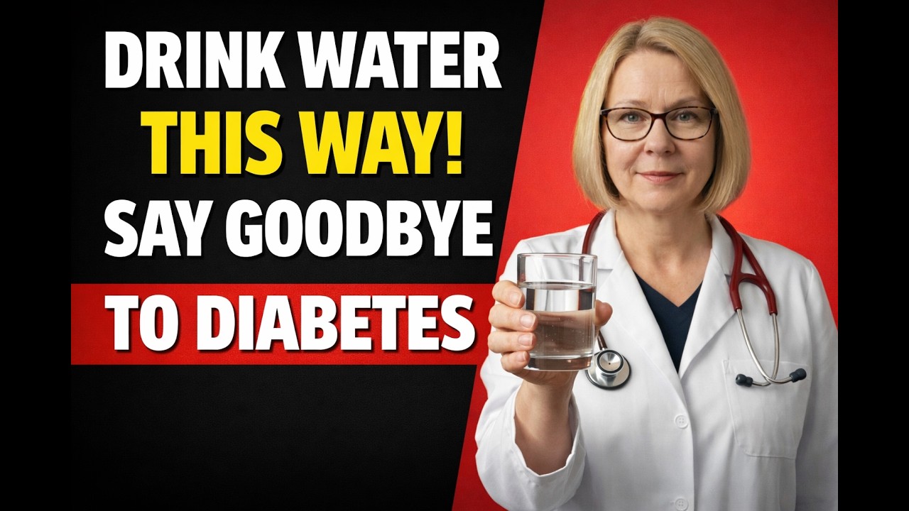 How SENIORS Should Drink Water to Control Blood Sugar and Prevent Diabetes