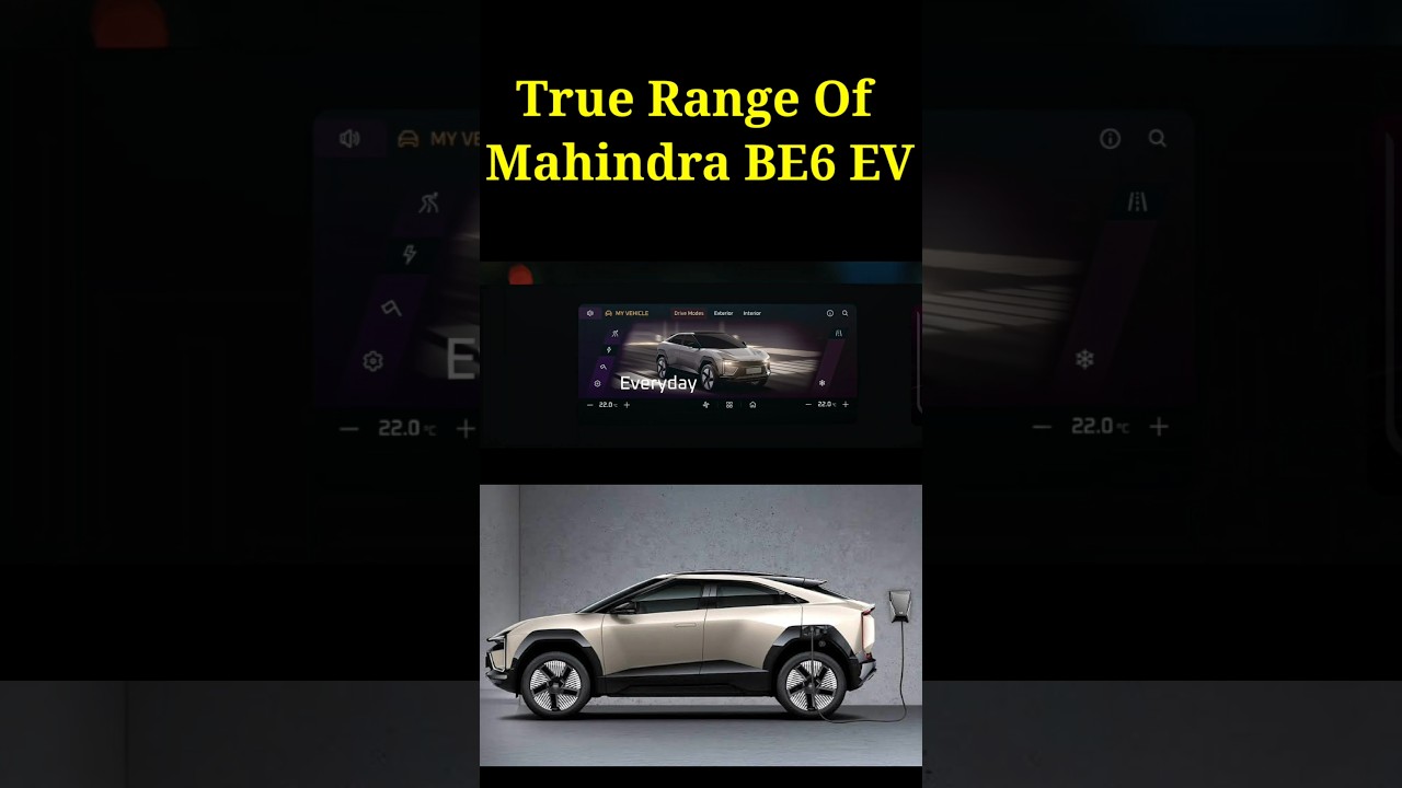 True Range Of MAHINDRA BE6 EV | #be6e #apcarbhp #shorts