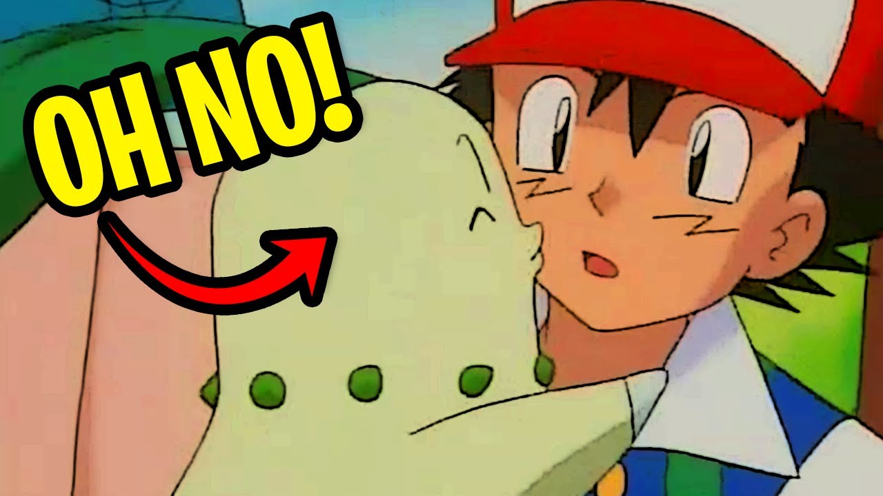 Pokemon WTF Moments (S03E10) | THE CHIKORITA RESCUE | Ash catches Chikorita and Chikorita kisses Ash