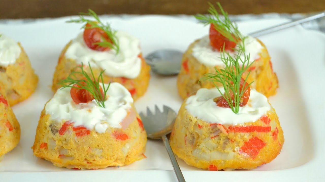 Pastelitos de surimi y atún. Receta de aperitivo fácil y deliciosa