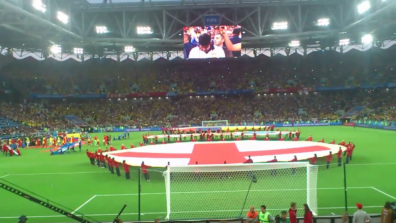 National Anthems of Colombia and England - World Cup 2018