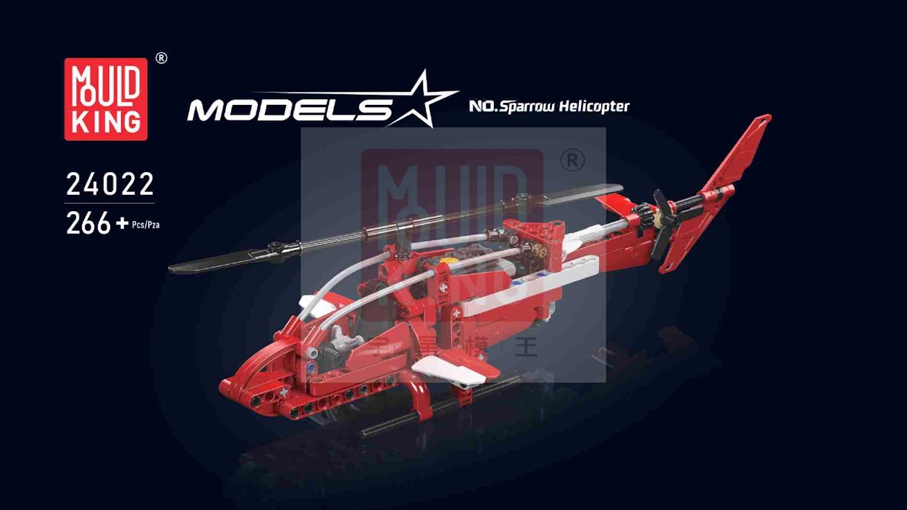 Mould King Instructions - Sparrow Helicopter - 24022