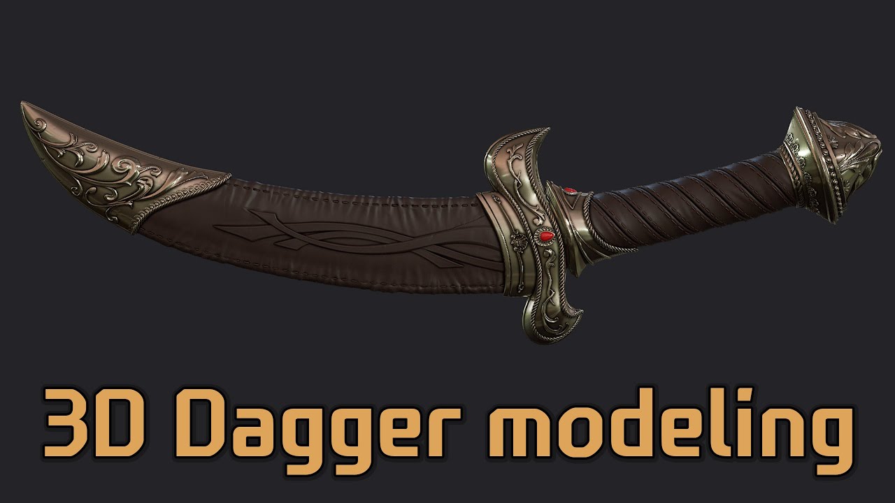 무기 만들기 - 3D Dagger !