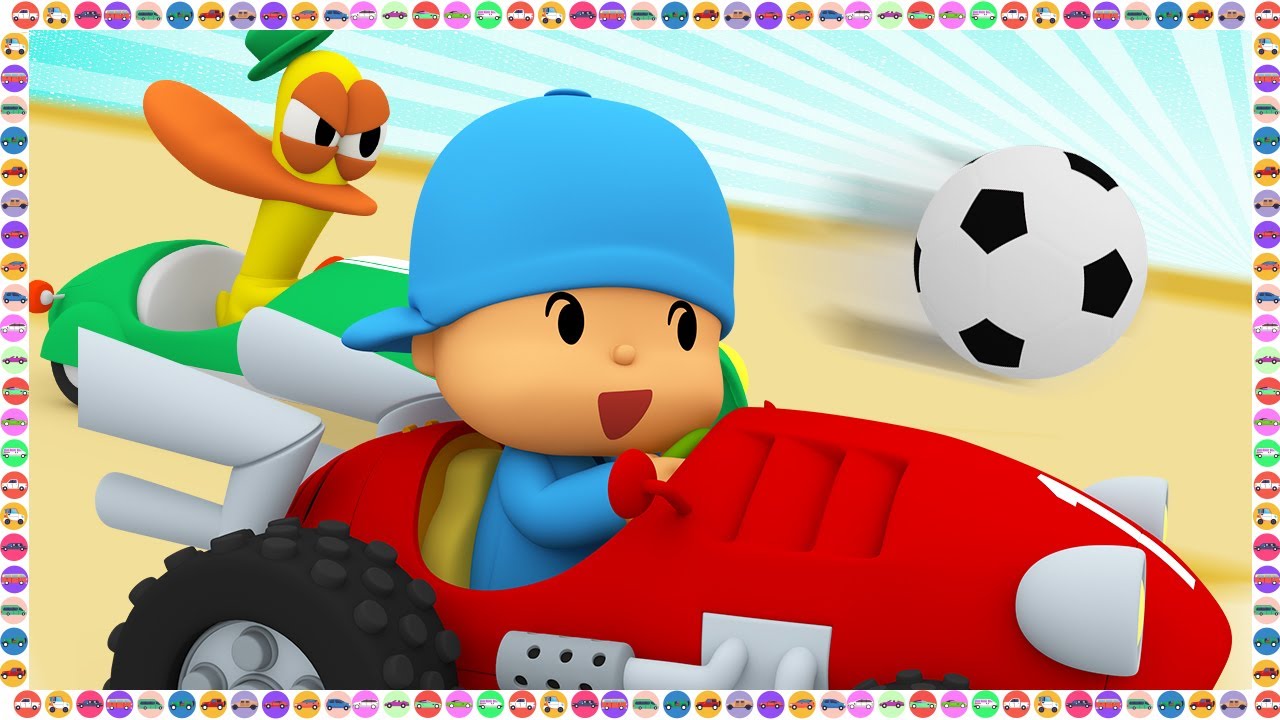 ⚽️ Playing Soccer in Vehicles! | Pocoyo in English - Official Channel | Cartoons for Kids