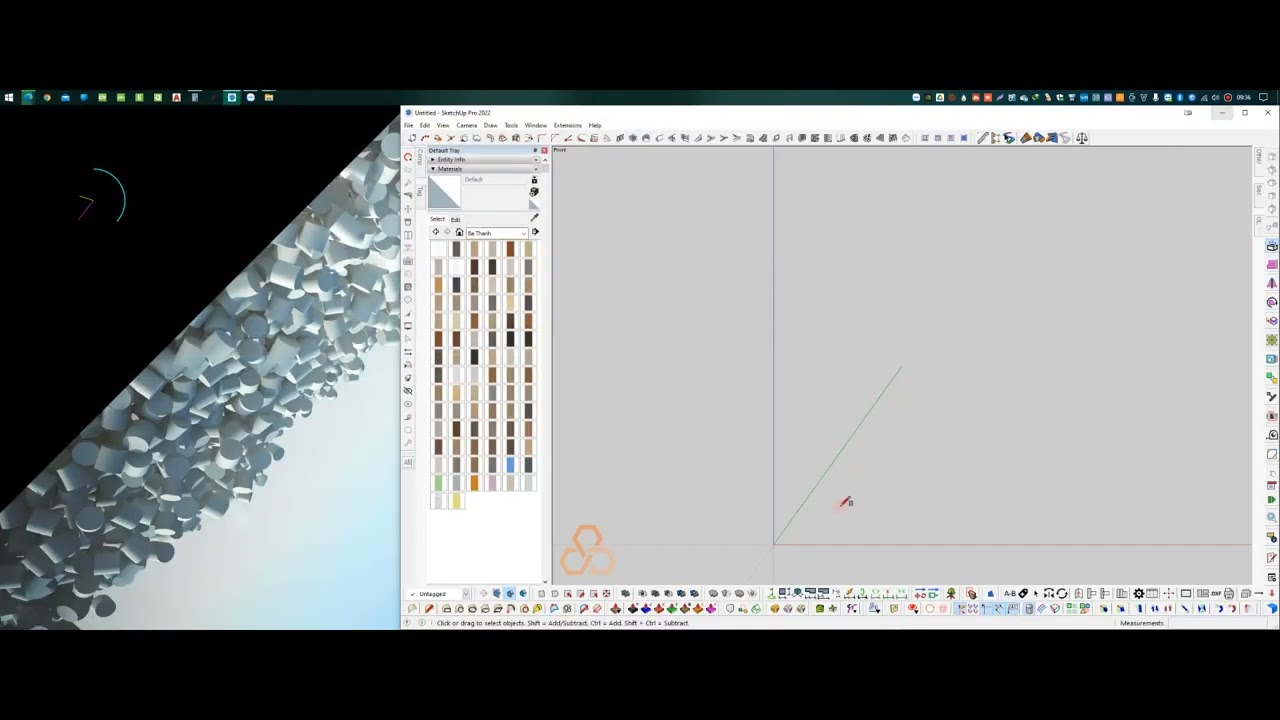 Tạo và lưu trữ vật liệu trong SketchUp