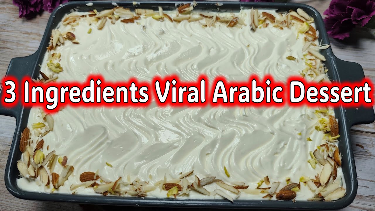 Viral Arabic Bread Pudding |  3 Ingredient Dessert | Authentic Recipe | Ramadan Special | Super Easy
