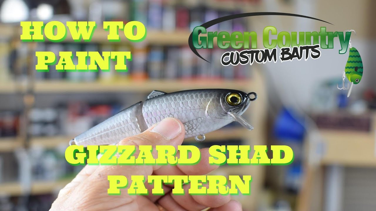 ИНДИВИДУАЛЬНАЯ ПОКРАСКА ВОЛНИСТЫХ БЕЙТОВ (РИСОВКА GIZZARD SHAD С НАСТОЯЩЕЙ ЧЕШЕЙ)