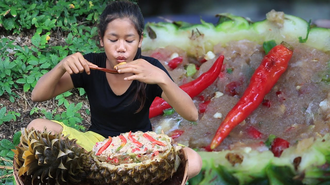 Pork spicy Tasty delicious in Pineapple for Eating delicious