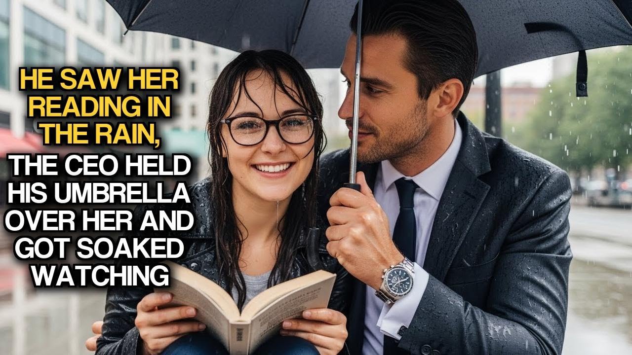 He Saw Her Reading In The Rain, The CEO Held His Umbrella Over Her And Got Soaked Watching