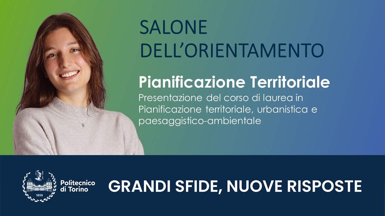 Pianificazione territoriale - Presentazione del corso di laurea