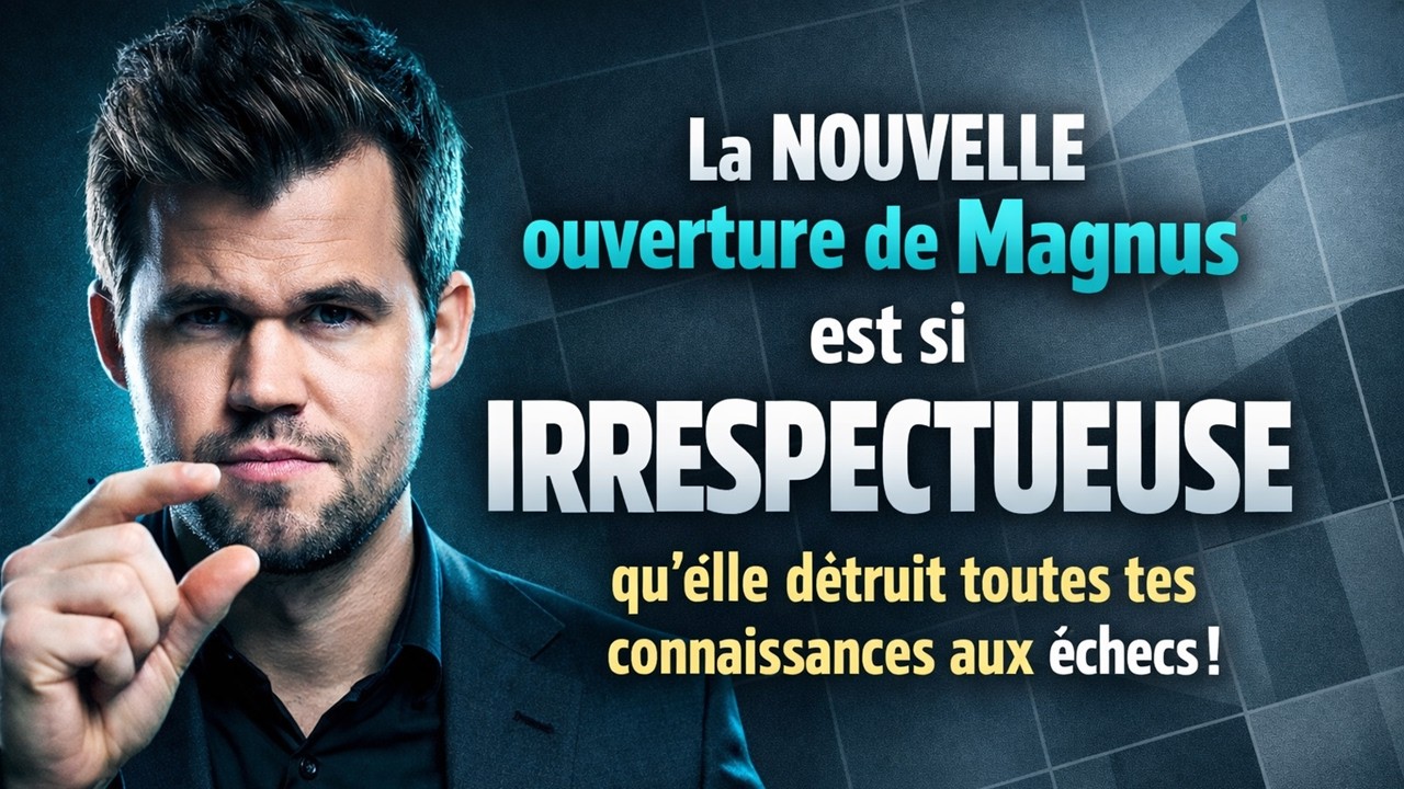 La nouvelle ouverture de Magnus est si irrespectueuse qu’elle détruit tout ce que tu sais aux échecs