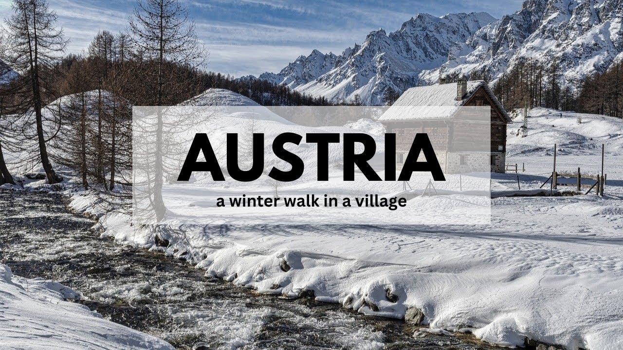 Winter Walk in an Austrian Village: A Snowy Escape into Paradise.