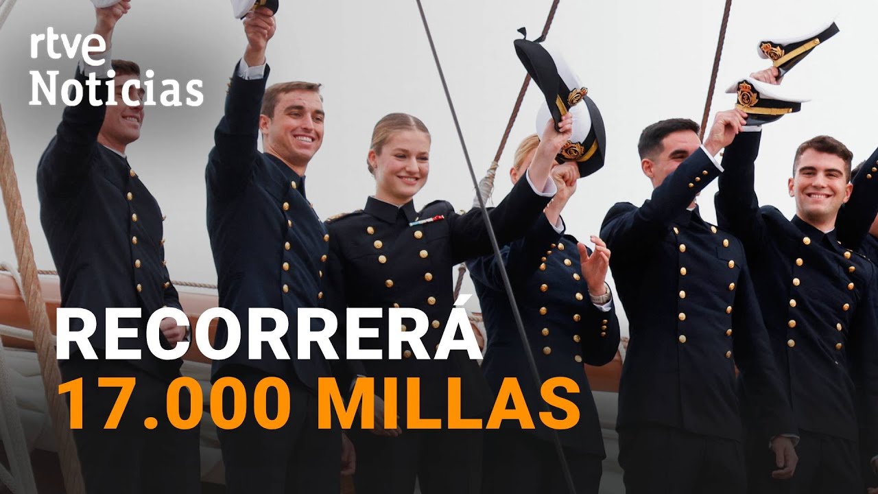 PRINCESA LEONOR: SE EMBARCA en el JUAN SEBASTIÁN ELCANO para SEGUIR con su FORMACIÓN | RTVE Noticias