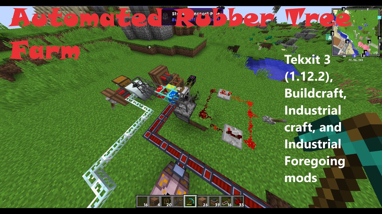 How to build a Build a Automated Rubber Tree Farm in Tekxit (1.12.2)