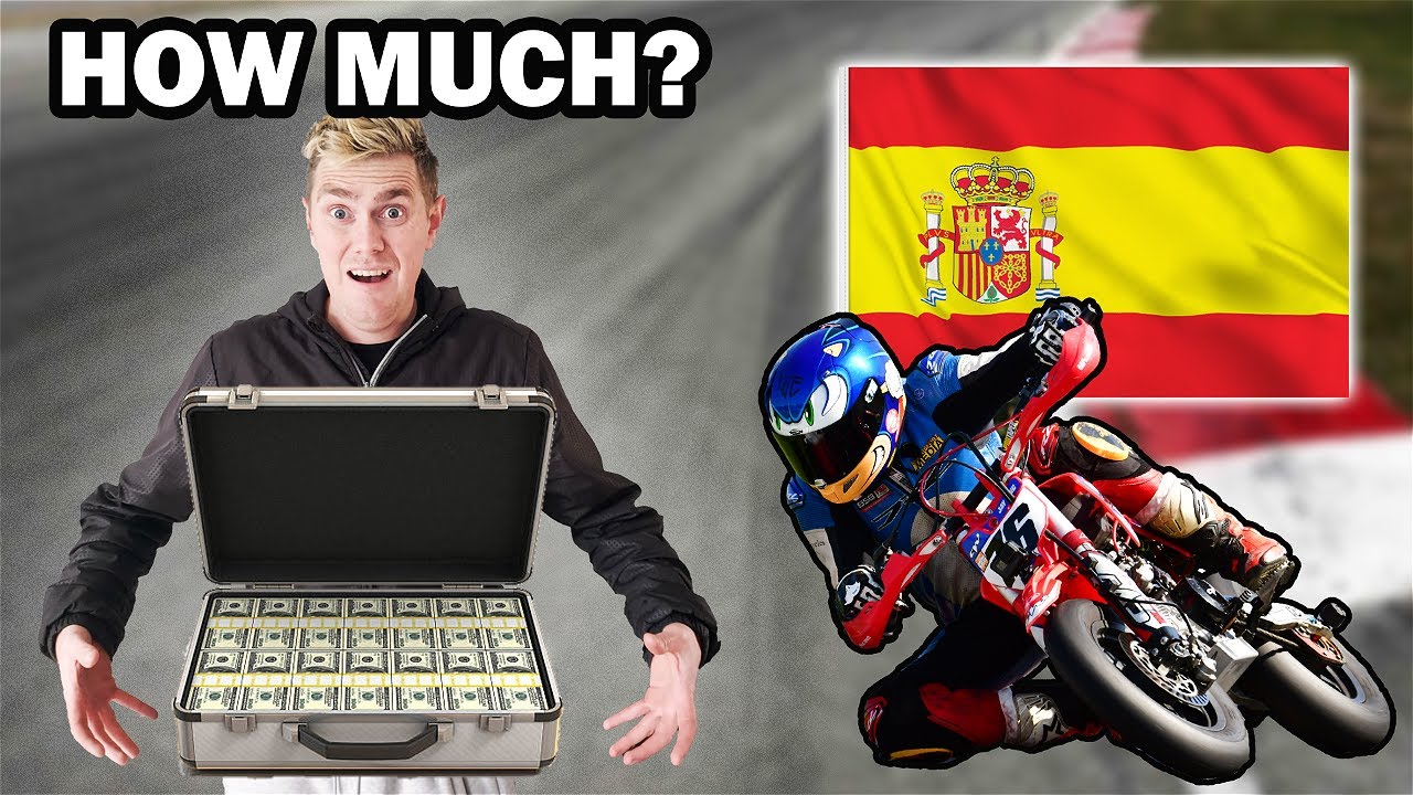 How much does it cost to go pit bike racing in Spain ? #pitbike #minibike