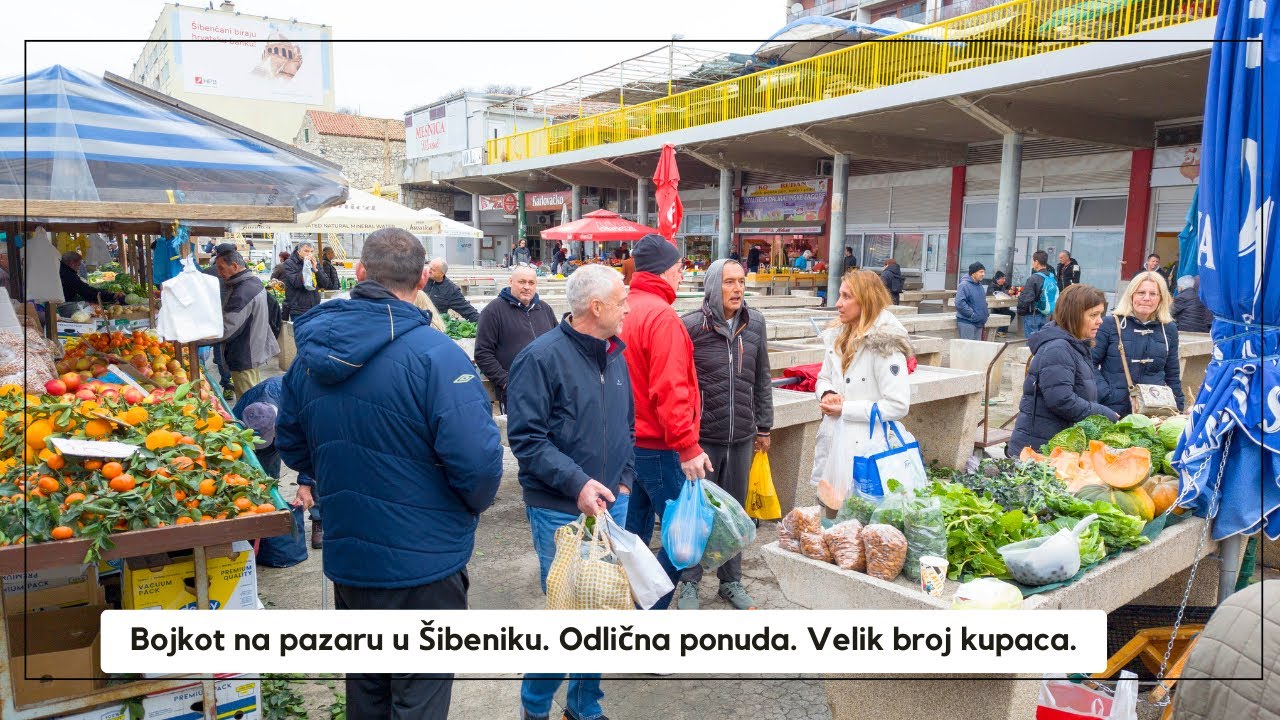 Saznajte je li bilo BOJKOTA na PAZARU u ŠIBENIKU? Subotnja doza šibenske pijace.....