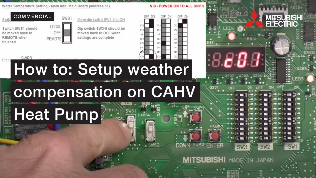 How to: Setup Weather Compensation on CAHV Heat Pump | Mitsubishi Electric