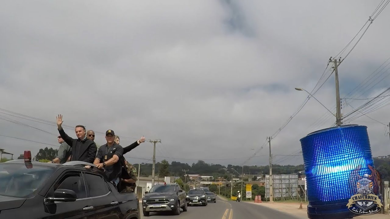 ESCOLTA PRESIDENTE BOLSONARO EM CASTRO-PR (2021)