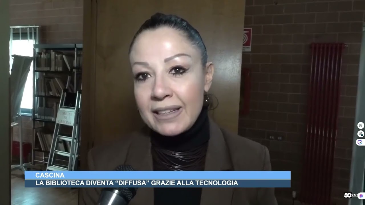 Servizio di Canale 50 sulla Biblioteca Diffusa Cascina