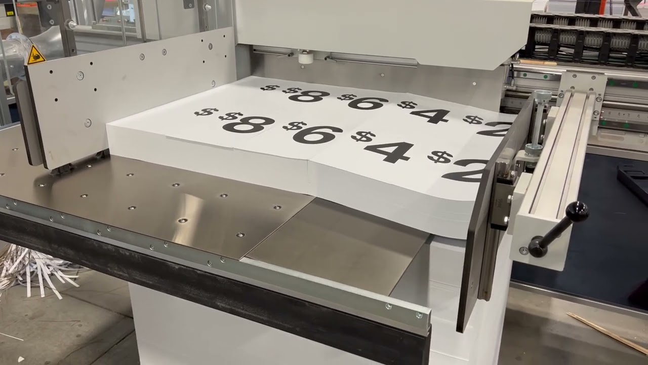 Bindery highspeed cutting