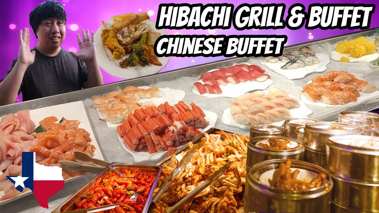 Amazing All You Can Eat Chinese Buffet In Houston, Texas | Hibachi Grill & Buffet | $17.99/Person 🦀🍣