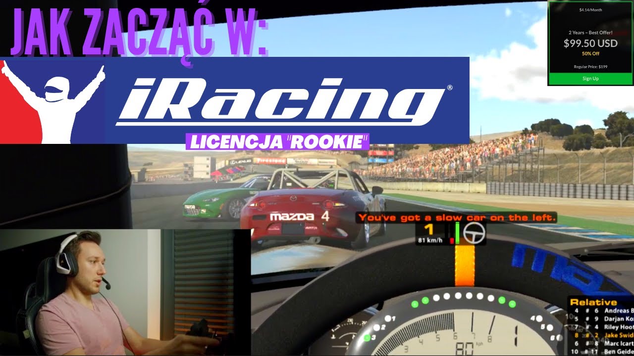 (PL) Jak zacząć w iRacing! I jak wydostać się z licencji Rookie. Pierwszy wyścig.