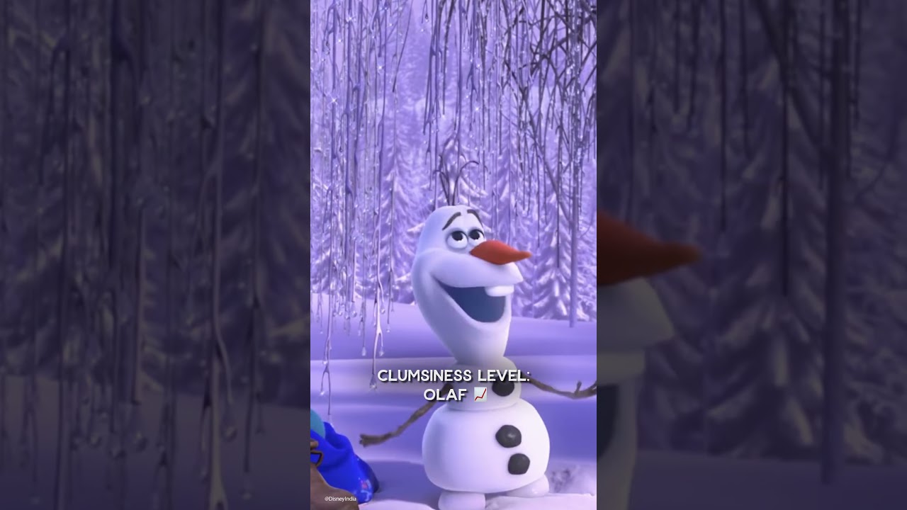 Frozen | Clumsiness Level: Olaf | #shorts