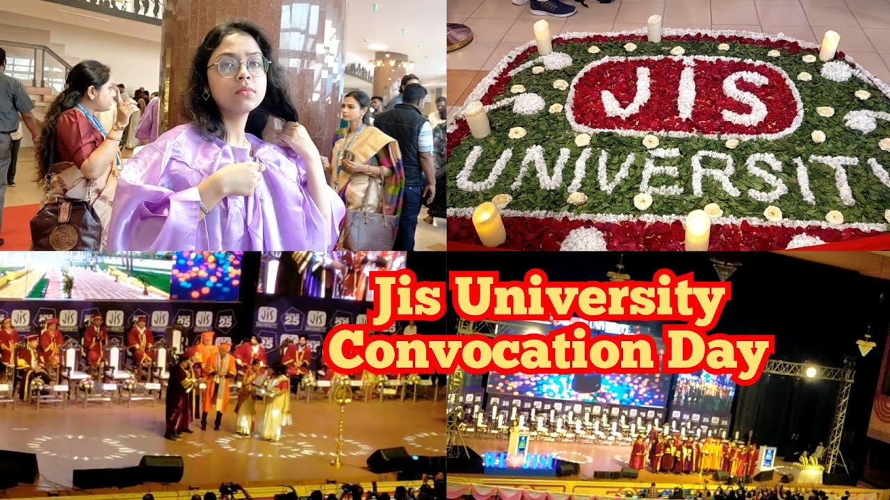 Jis University Convocation At Science City Odetorium My Daughter is Honoured At This Convocation