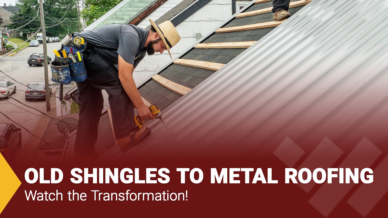 Watch this Old Shingle Roof to Metal Roofing Transformation! | Wagler Steel