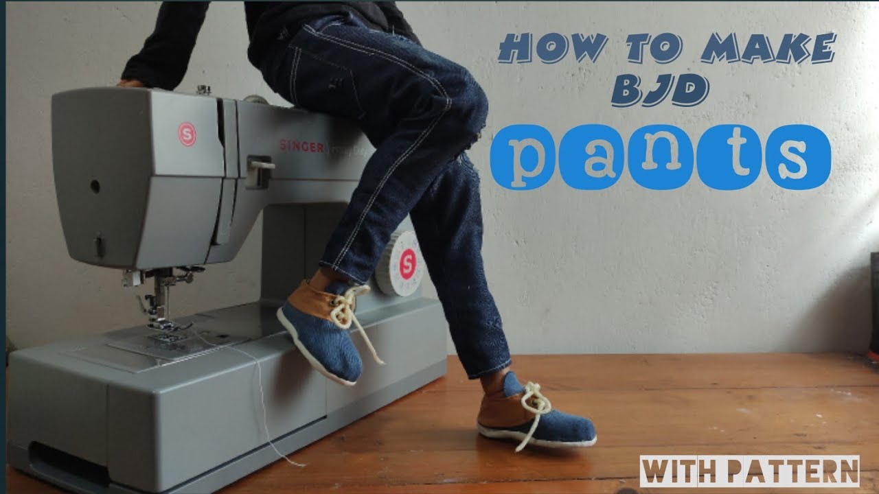 How to Make 1/3 Male BJD Pants ~ with Pattern