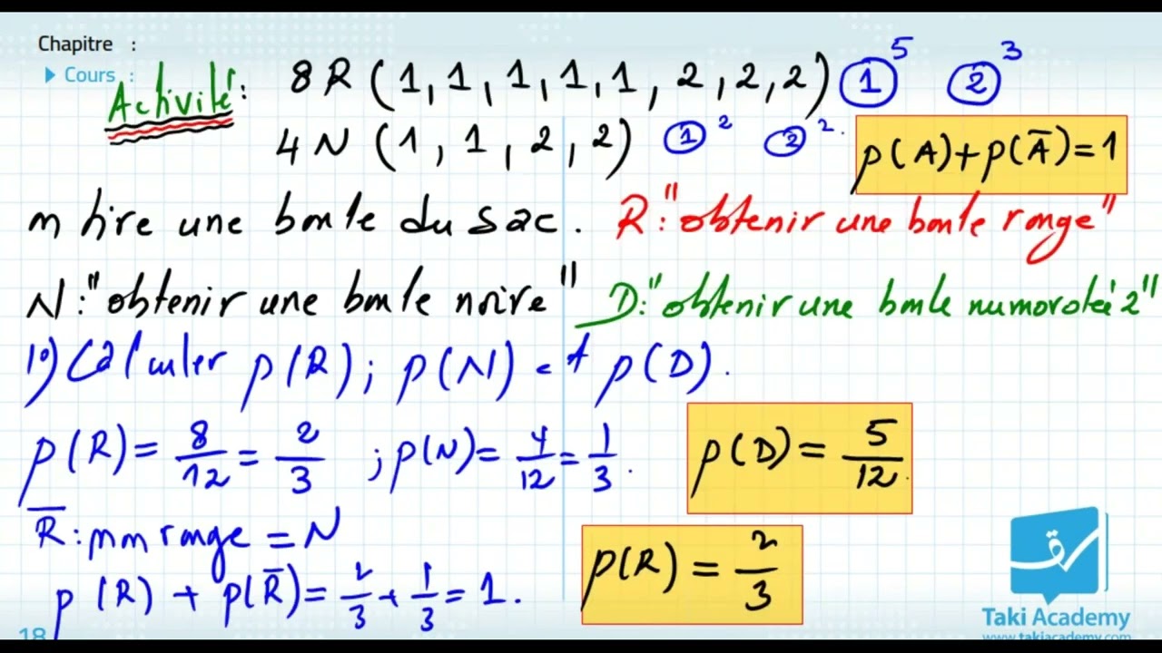 Probabilités (Bac scientifique )