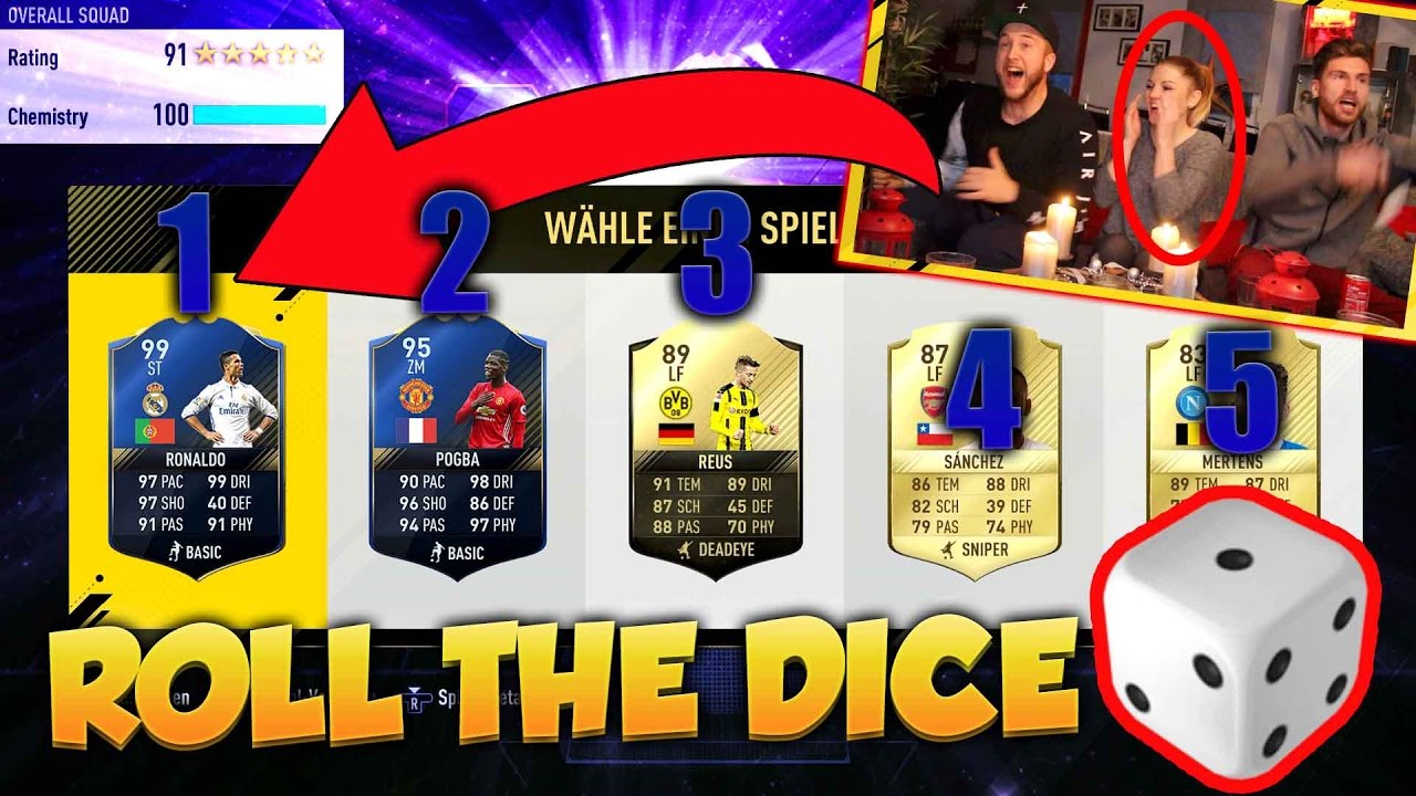 LUSTIGSTER FREUNDIN FUT DRAFT EVER😱😂 ROLL THE DICE CHALLENGE + BESTRAFUNG!! FIFA 17  (Deutsch)
