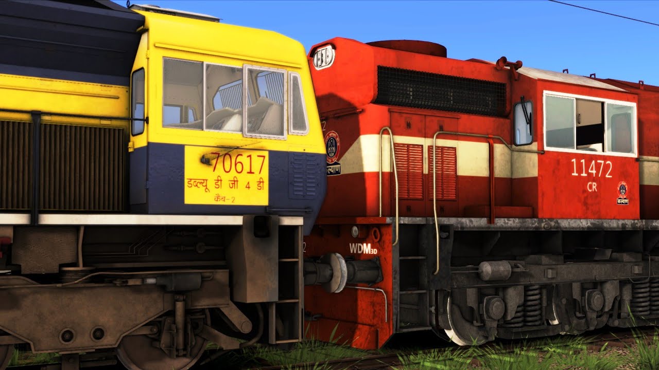 Diesel Loco Failed Of Python Freight Train Rescue BY LDH WDM 3D | Indian Train Simulator