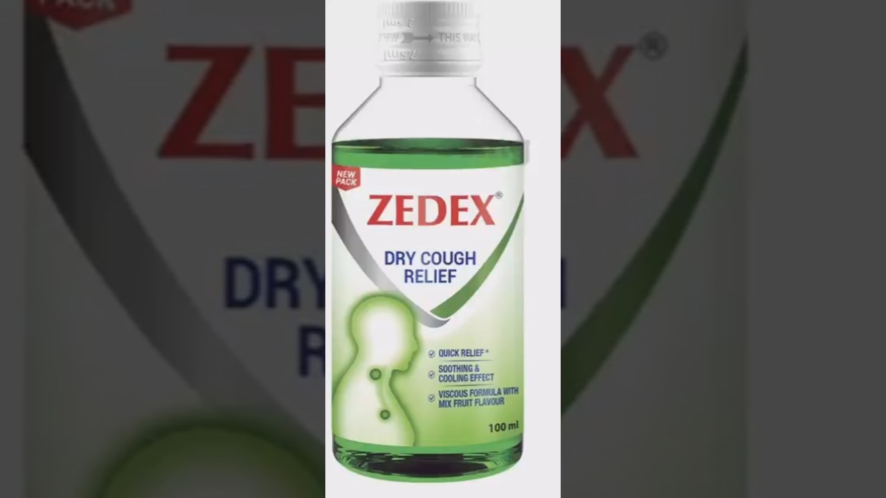 Zedex cough syrup | Fast relief from Dry and allergic cough | Dextromethorphan | Chlorpheniramine.