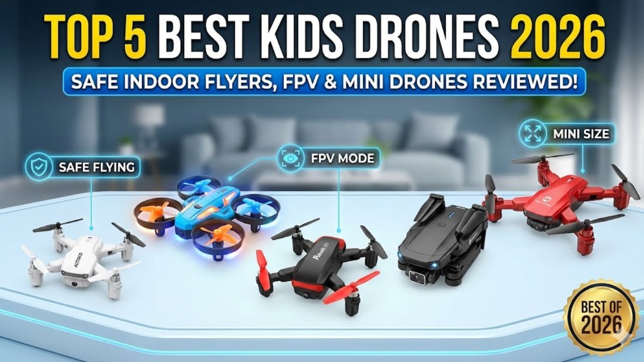 Top 5 Best Kids Drones 2026 – Safe Indoor Flyers, FPV & Mini Drones Reviewed!