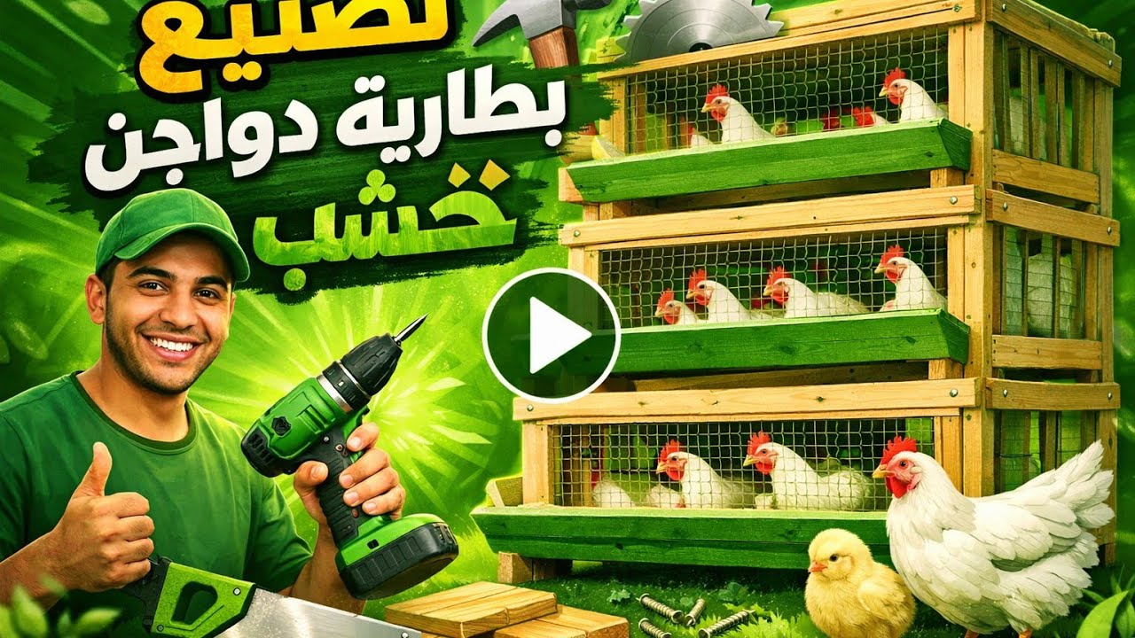 طريقة عمل البطارية الخشب فك وتركيب #poultry #دجاج #تربية_الدواجن #طيور #اكسبلور 