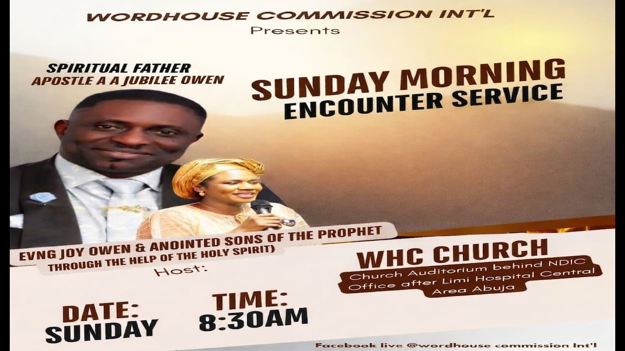 SUNDAY MORNING ENCOUNTER SERVICE